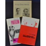 Manchester United European Cup away football programmes to include 1965/1966 Vorwarts Berlin,