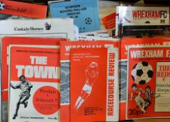 1970 Onwards Wrexham Football Programme Selection to include home programmes mainly modern but