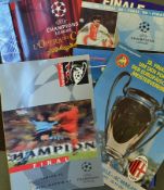 Collection of big match football programmes to include European Cup Finals 1975, 1993-1998, 2001-