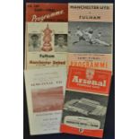 FA Cup Semi-Final football programmes 1958 Manchester United v Fulham official issue, souvenir issue