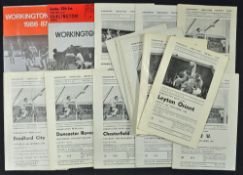 Selection of Workington FC home programmes to include 1966/1967 (6) incl. Leyton Orient, Swansea