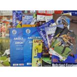 Selection of Modern England International Away Football Programmes to include 1997 Italy, 1998