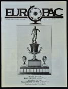 Tour match programme: Seattle v Manchester United 1981/1982 dated 20 May. Good.
