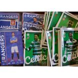 Collection of Celtic and Rangers football programmes modern issues from the last two seasons,