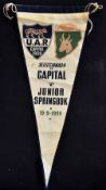 1959 South Africa Junior Springboks rugby tour of Argentina - rare pennant dated 19-9-1959