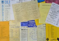 Selection of 1940s onwards Reserve/Schoolboy/Youth football programmes with modern issues noted,