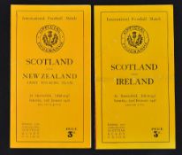 2x 1946 Scotland War Time Victory rugby programmes to incl v New Zealand (Kiwis) Army Touring Team