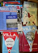 Collection of 1960s Onwards Aston Villa Football Programmes mainly homes includes 1948/49 Bolton