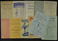 Collection of 1940's football programmes to include 1947/1948 Fulham v Everton (FAC), 1947/1948