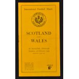 1949 Scotland v Wales rugby programme-played at Murrayfield on Saturday 5th-some slight staple rust,