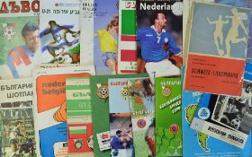 Collection of International Football Match Programmes with a good content of Wales plus some foreign