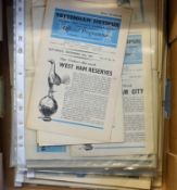 Tottenham Hotspur football programme collection, all homes, from 1961/1962 to 1966/67 to include