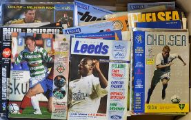 Collection of British Clubs v Foreign Opposition football programmes includes in European