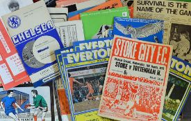 Assorted 1970s Football Programme Selection with teams including Everton, Stoke City, Bolton