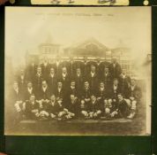 1912/13 South Africa Springboks rugby team photograph glass plate - from the tour in UK approx. 2.