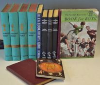 Complete Set of Caxton Football Volumes 1-4 dated 1960, plus FA Book for Boys 1949, 1960, 1949/50