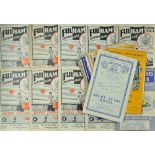 Collection of 1950s football programmes to include 1951/1952 Brighton v Shrewsbury Town, Northampton