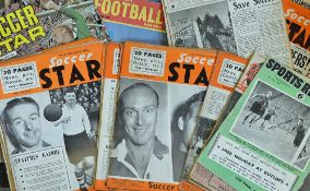 Collection of 1953 onwards Soccer Star Football Magazines with a variety of 1950s inclusive (not