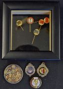 Selection of World Cup Pin Badges a varied selection to include 1966 World Cup (5 different in box