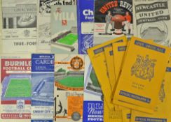 1956/1957 Leeds United programmes to include homes v Chelsea, Bolton Wanderers, Manchester City,