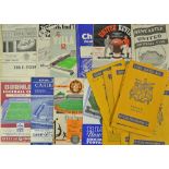 1956/1957 Leeds United programmes to include homes v Chelsea, Bolton Wanderers, Manchester City,
