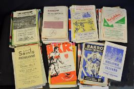 Large collection of rugby league programmes from the 1960's up to the '90's including one or 2