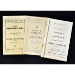 3x 1950/60's Scottish interest rugby programmes - to incl Final International Trials at