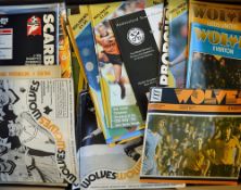 Collection of Wolverhampton Wanderers home and away programmes from early 1960's onwards some 1987/
