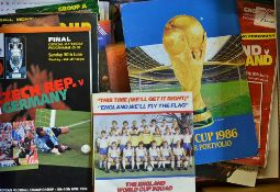Collection of World Cup/European Cup Football Programmes plus publications to include 1966 World Cup
