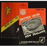 2x 1959 British Lions v New Zealand rugby programmes - to incl the 2nd test played at Athletic