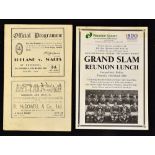 1948 Ireland v Wales rugby programme and Reunion Luncheon menu-played at Ravenhill Belfast