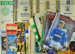 Collection of British clubs v European/foreign club football programmes in various competitions