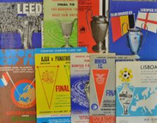 European Football Programme Selection to include European Cup Finals 1967, 1963, 1971, 1975, 1978,