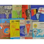 European Football Programme Selection to include European Cup Finals 1967, 1963, 1971, 1975, 1978,