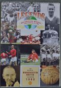 1993 The official Manchester United LEGENDS calendar, has a quantity of player photographs including