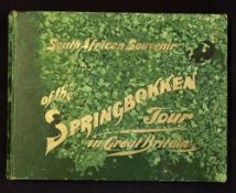 Very Rare 1906 South Africa First Rugby Tour Souvenir Book titled - "South African Souvenir of The