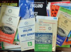 1950s onwards International schoolboy football programme selection mainly England but Scotland,