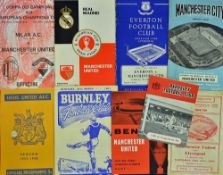 1950s Onwards Manchester United Away Football Programmes includes 1947/8 Liverpool (FAC), 1950/1