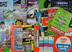 Selection of League Cup Final Football Programmes 1960s Onwards also includes League Cup Semi-