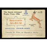 Rare & Historic 1906 Cardiff v South Africa official rugby programme - being the alst tour match