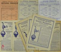 Collection of 1940's football programmes to include 1942/1943 Arsenal v West Ham Utd, 1944/1945