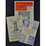 1949 FA Cup Semi-Final football programme Wolves v Manchester United official issue, souvenir