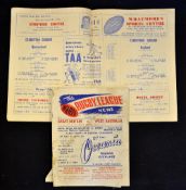 2x 1957 Great Britain Rugby League Tour to Australia programmes one signed and players Contract to