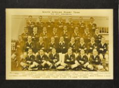 1931/32 South Africa Springboks rugby team photograph glass plate - from the tour in UK-approx 2.5