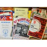 Selection of British v Foreign Clubs Football Programmes to cover friendlies and European matches,