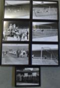 1953 FA Cup final framed and glazed photographs of the cup final showing the goals being scored (