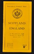 1948 Scotland v England rugby programme-played at Murrayfield 20th March 4 page programme with