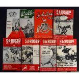 Collection of 1960's South Africa Rugby Yearbooks - a complete run of 8 years from '62-'69