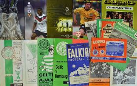 Assorted Scottish Clubs in Europe Football Programmes to include 1967 Bayern Munich v Rangers,