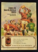 Scarce 1968 British Lions Rugby Tour in South Africa official Souvenir programme - in the original